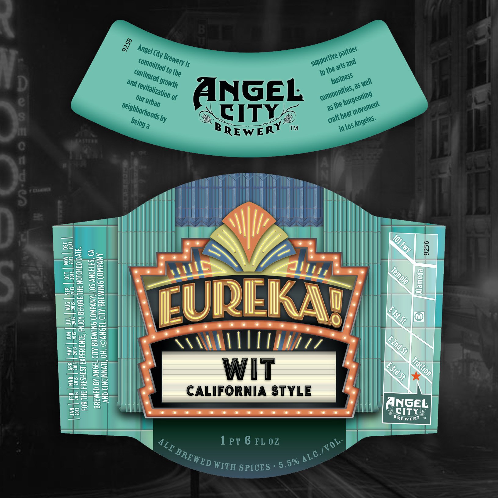 Angel City Brewery Eureka Wit labels