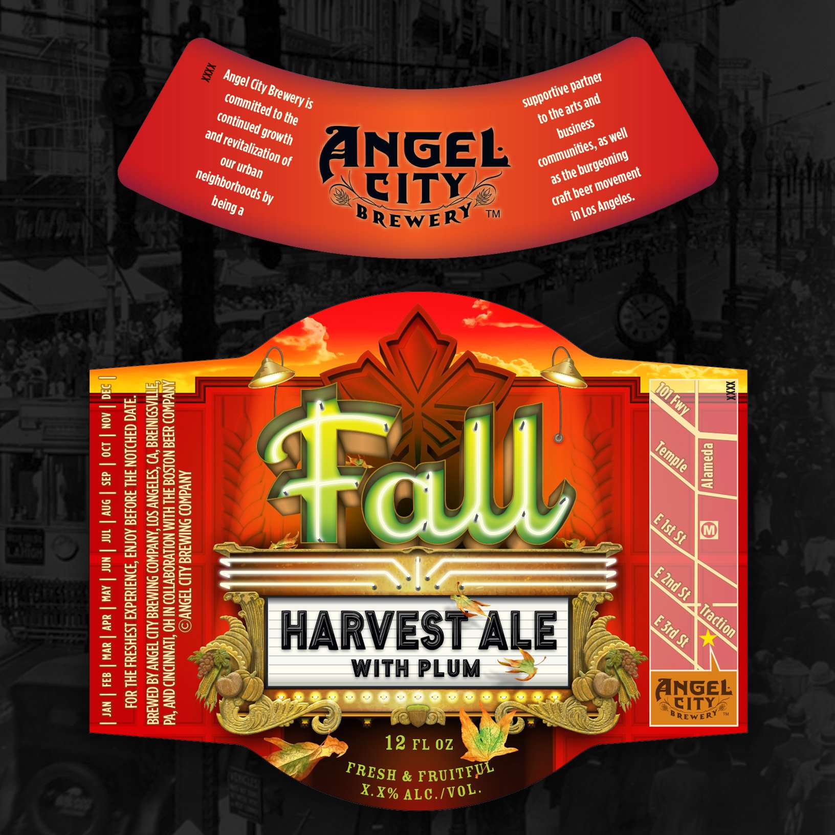 Angel City Brewery Fall beer labels