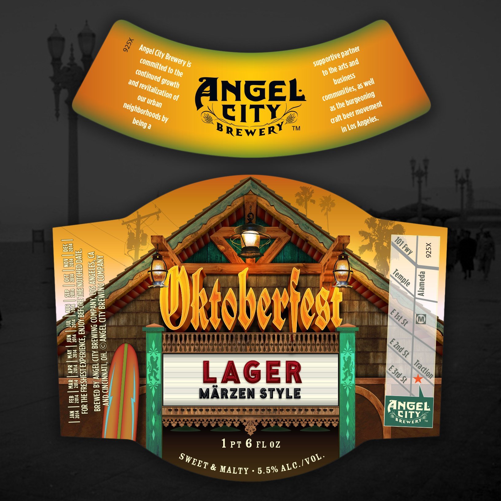 Angel City Brewery Oktoberfest Beer Labels
