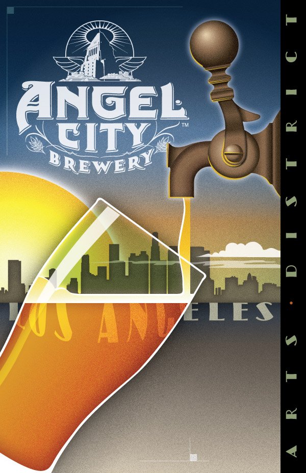 Angel City Brewery promotional poster