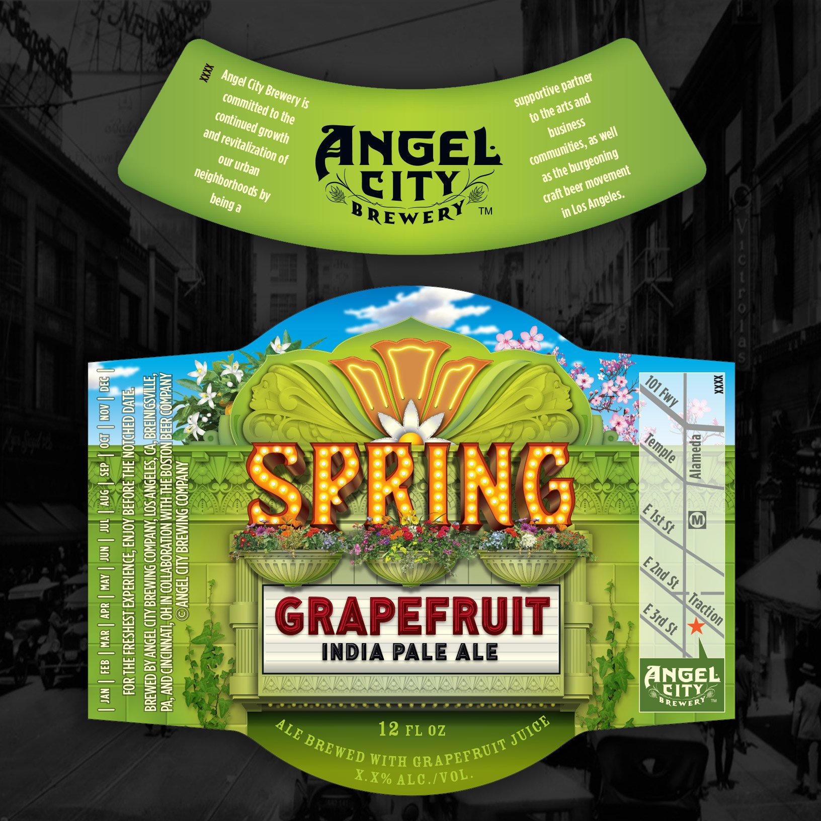 Angel City Brewery Spring beer labels