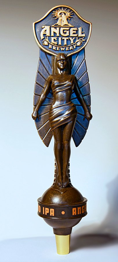 Angel City brewery Tap Handle in bronze